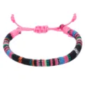 Handmade ethnic woven cotton rope bracelet with colorful geometric patterns for women - 11-Irregular Multicolor