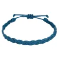 Blaues handgefertigtes wasserdichtes Wachskordel-Armband im Bohemian-Beach-Stil - Dunkelseeblau(28)