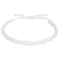 Handgefertigtes weißes geflochtenes wasserfestes Wachskordelarmband im Boho-Stil - Weiß (5)