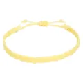Handgefertigtes gelbes geflochtenes Wachskordel-Armband für Bohemian Beach Style - Gelb (4)