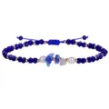 Pulsera de mujer hecha a mano con cristales azules facetados, perlas y piedras naturales - Azul zafiro