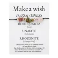 Detail view of Rose Quartz, Unakite and Rhodonite stone chips on a Make a Wish card - Crushed Stone Style (3710)