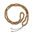 MALA gebedsketting met 108 natuurlijke drakenader agaat kralen en mooie kwastje decoratie - Ketting