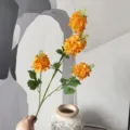 Branche de fleurs de jacinthe artificielle fausses plantes deco mariage cascade orange - Orange