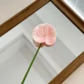 Ροζ τεχνητό λουλούδι ανθούριο 3D εκτύπωσης για εσωτερική διακόσμηση σπιτιού και γάμους - Ροζ