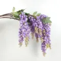 Künstliche lila Blauregen Hängeblumen 5 Gabeln künstliche Rebe für Hochzeit Heimdeko 1St - Lila