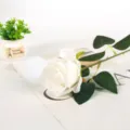 White artificial rose single stem flower for wedding party home decoration photography props - White