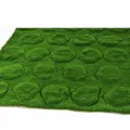 Tapis de Mousse Artificiel 100x100cm 3D Vert Gazon Moquette Floutée pour Décoration Murale Vitrine - Grand monticule de mousse