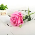 Artificial pink rose flower for wedding photography props and home decoration gift. - Rose Pink