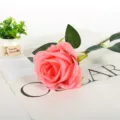Artificial pink rose flower for wedding photography props and home decoration gift. - Deep Pink