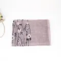 Women cotton linen embroidered scarf long floral shawl sun protection head wrap style - 11# Taro Purple