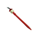 Bolígrafo rojo con birrete de graduación y cara sonriente para regalo de oficina y escolar - 0.7mm / Rojo