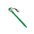 Bolígrafo promocional verde birrete de graduación con cara sonriente y borla negra de adorno - 0.7mm / Verde