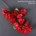 Small artificial red bougainvillea branch for wedding and home interior decoration - Small Branch Bougainvillea / Red