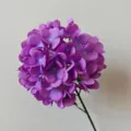Realistic 3D printed artificial purple hydrangea flower for wedding and home decor - Dark Purple