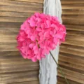 Vibrant pink 3D printed artificial hydrangea flower for elegant home wedding decor - Rose Red