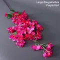 Large magenta artificial bougainvillea branch for wedding and home decor - Large Branch Bougainvillea / Fuschia