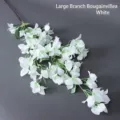 Elegant large artificial white bougainvillea branch for wedding and home floral decoration - Large Branch Bougainvillea / White