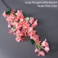 Elegant artificial meat pink bougainvillea branch for wedding and home floor decoration - Large Branch Bougainvillea / Flesh Pink