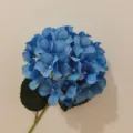 Blue artificial hydrangea stem for home decoration and wedding flower arrangement - Upgrade Style - Deep Blue
