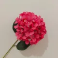Realistic 3D printed artificial hydrangea flower in vibrant pink for home decor - Upgraded 3D Printed Style / Rose Red