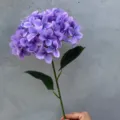 3D printed artificial hydrangea stem in lavender purple for home and wedding decor - 3D Printed Style / 72 Pcs Set / Purple