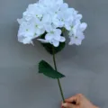 High-quality 3D printed artificial white hydrangea stem for wedding and home decoration - 3D Printed Style / 72 Pcs Set / White