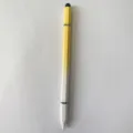 Lápiz capacitivo premium degradado amarillo y blanco con punta de silicona para tabletas - Estilo De Adsorción 3 En 1 / Dorado Degradado Blanco