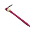 Bolígrafo creativo rosa con birrete de doctor y cara sonriente para regalo graduado - 0.7mm / Rosa rojo