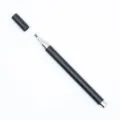 Lápiz óptico pasivo negro minimalista con punta de disco transparente reemplazable para tablet - Negro