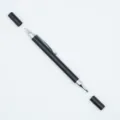 Lápiz capacitivo universal profesional 2 en 1 para pantallas táctiles dibujo y escritura - Negro