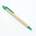 Umweltfreundlicher biologisch abbaubarer Kugelschreiber aus Kraftpapier in Grün - Emerald Green (Bullet 1.0 Black) (007)