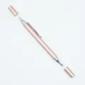 Eleganter roségoldener 2-in-1 kapazitiver Eingabestift mit Präzisionsscheibenspitze - Champagner