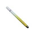 Lápiz táctil capacitivo universal 2 en 1 con degradado amarillo y punta doble táctil - Amarillo Degradado