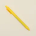 Minimalist yellow 0.5mm retractable gel pen featuring a candy color matte finish - 0.5mm / Yellow