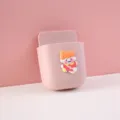 Wall-mounted pink storage box with a cute cartoon girl character for room organization - Little Girl Style / Pink