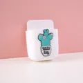 Wall-mounted white storage box with a cute cactus 'sunny day' design - Cactus Style / White