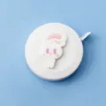 Ruban à mesurer portable de 1,5 m avec un joli design de lapin en 3D blanc - Style Lapin Blanc
