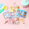 Cute DIY scenery sticker set for journals and scrapbooking on pink background - Flash Film Guka Stickers Mix / Mixed Colors