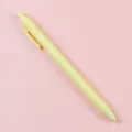 Minimalist macaron yellow retractable gel pen with bullet tip for smooth writing - Yellow Barrel (A0060) / 0.5mm Bullet Tip / Yellow