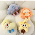 Set di simpatici portachiavi in peluche con sole stella luna e nuvola per borse. - Serie Natura Mista