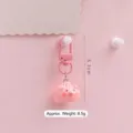 Schattige roze varkensbroodje sleutelhanger voor tassen en rugzakken - Roze Varkentje - Gesp Stijl