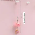 Kawaii roze varkentje gestoomde broodjes xiaolongbao sleutelhanger met gouden bel accessoire - Roze Varkentje - Hanger Stijl