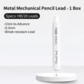 0.3mm HB mechanical pencil lead sticks 20pcs in white case - HB (0.3) / 20 Leads/Box