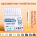Coffret de marqueurs acryliques série bleu sel de mer Languo avec pointe souple en nylon - Ensemble de 9 pièces / Série Bleu Sel de Mer