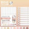 Lot de 9 marqueurs acryliques professionnels tons chair avec pointe pinceau souple - Ensemble de 9 pièces / 美颜肤2.0系