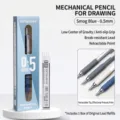 Professional 0.5mm smog blue mechanical pencil for drawing with lead refill box set - 1 Piece + 20 Leads / 0.5mm / Haze Blue