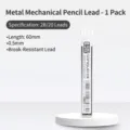 Professional 0.5mm 2B mechanical pencil lead refills set, 20 pieces per box for students - 1 Box of 20 Leads / 0.5mm