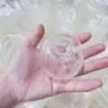 Transparente TPR-Hohlkugelhaut für DIY handgemachte Squishy-Spielzeug-Komponenten - Runder Stil (5cm) / Transparent