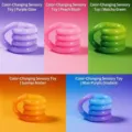 Colorful temperature-sensitive twisty fidget toys for stress relief and ADHD support - 5 Pieces / Temperature Change Super Value 5 Piece Set